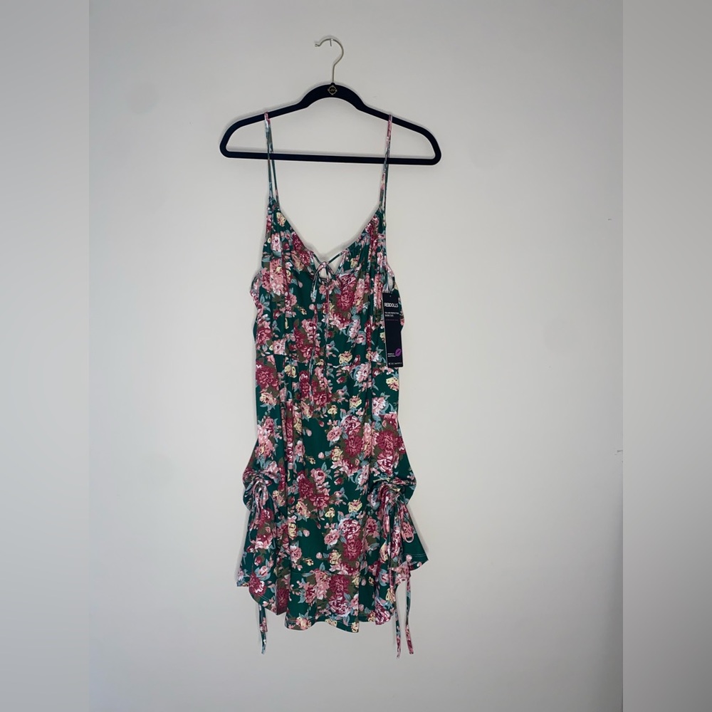REBDOLLS Plus Size “Thinking Of You” Floral Mini Dress